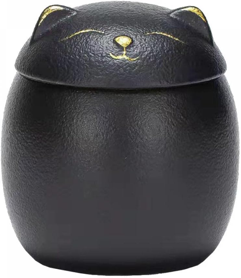 Mozacona Ceramic Jar Embossed Cat Candy Dish Sugar Bowl Storage Jar Canister with Seal Lid