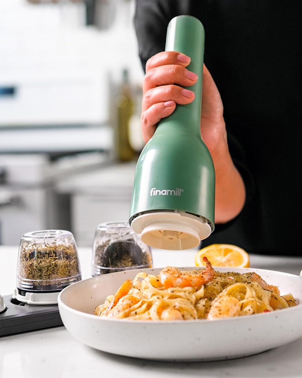 Finamill'S Interchangeable Spice Pod - Dried Herbs+ Pod - Grinds up to 30% More than the Standard Finamill Pod - Grind Large Spices Such as Allspice & Dried Herbs Such as Basil image number 2