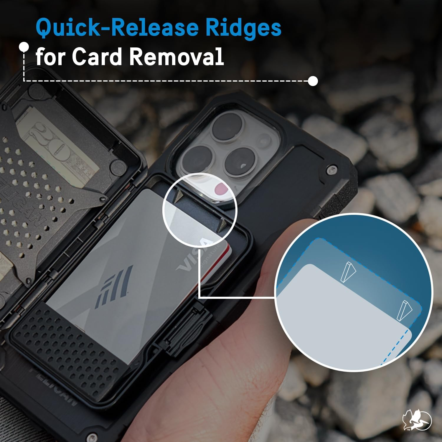 Pelican Shield RFID Blocking Wallet Magsafe