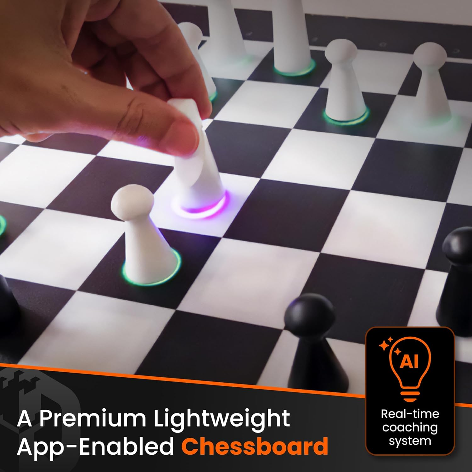 Gochess Mini - AI Electronic Chess Board Game, Light up Chess Set for Adults & Kids for All Skill Levels with Online Play App - Perfect for Smart Board Games Lovers image number 2