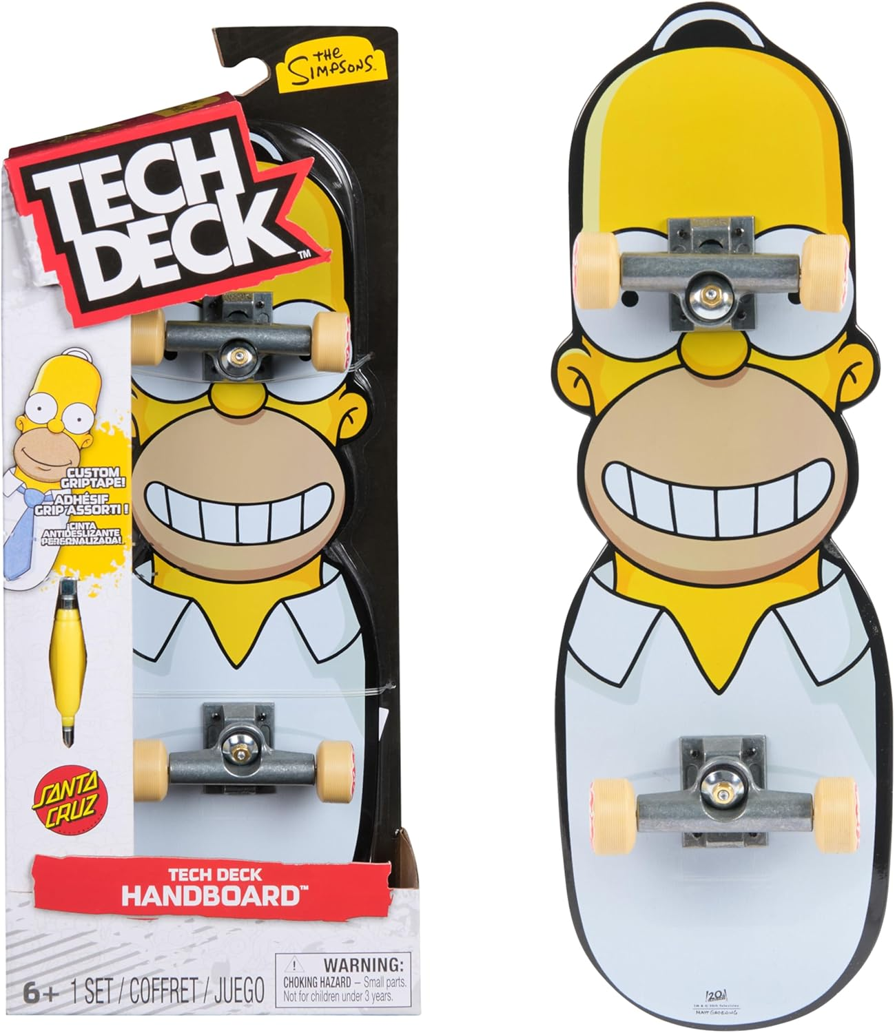 Tech Deck, the Simpsons Handboard; Authentic Mini Skateboards, Kids&rsquo; Toys for Boys and Girls, Ages 6 and up (Hands Use Only) image number 2