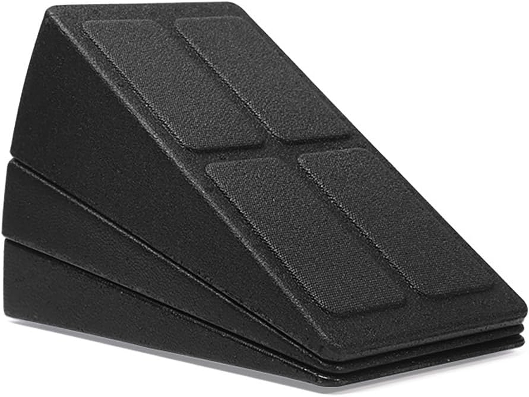 AIMALL Adjustable Fitness Wedges, 3-Piece Yoga Stretch Set for Leg and Squat Training, Compact EPP Foam Pedals for Enhanced Leg Workouts, Black image number 3
