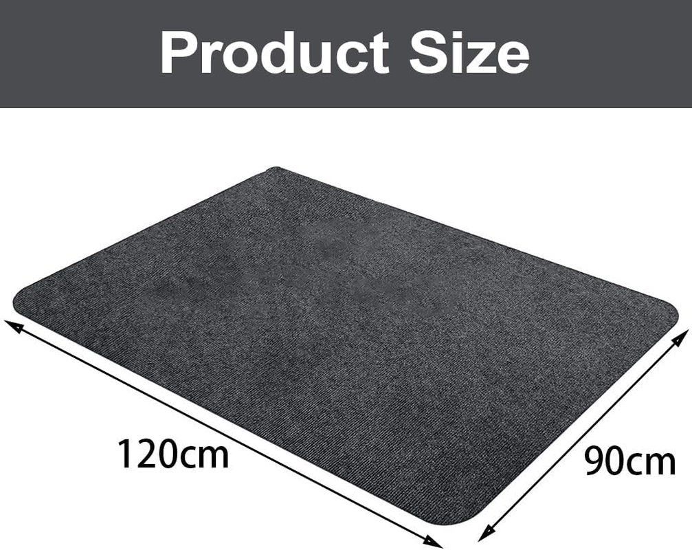 Desk Chair Mat,Computer Gaming Chair Place,Non Slip Floor Doily,Floor Protector Pad,Rectangular Chair Mat,Thick Large Floor Cover,Office Chair Hearthrug,For Office,Home image number 4