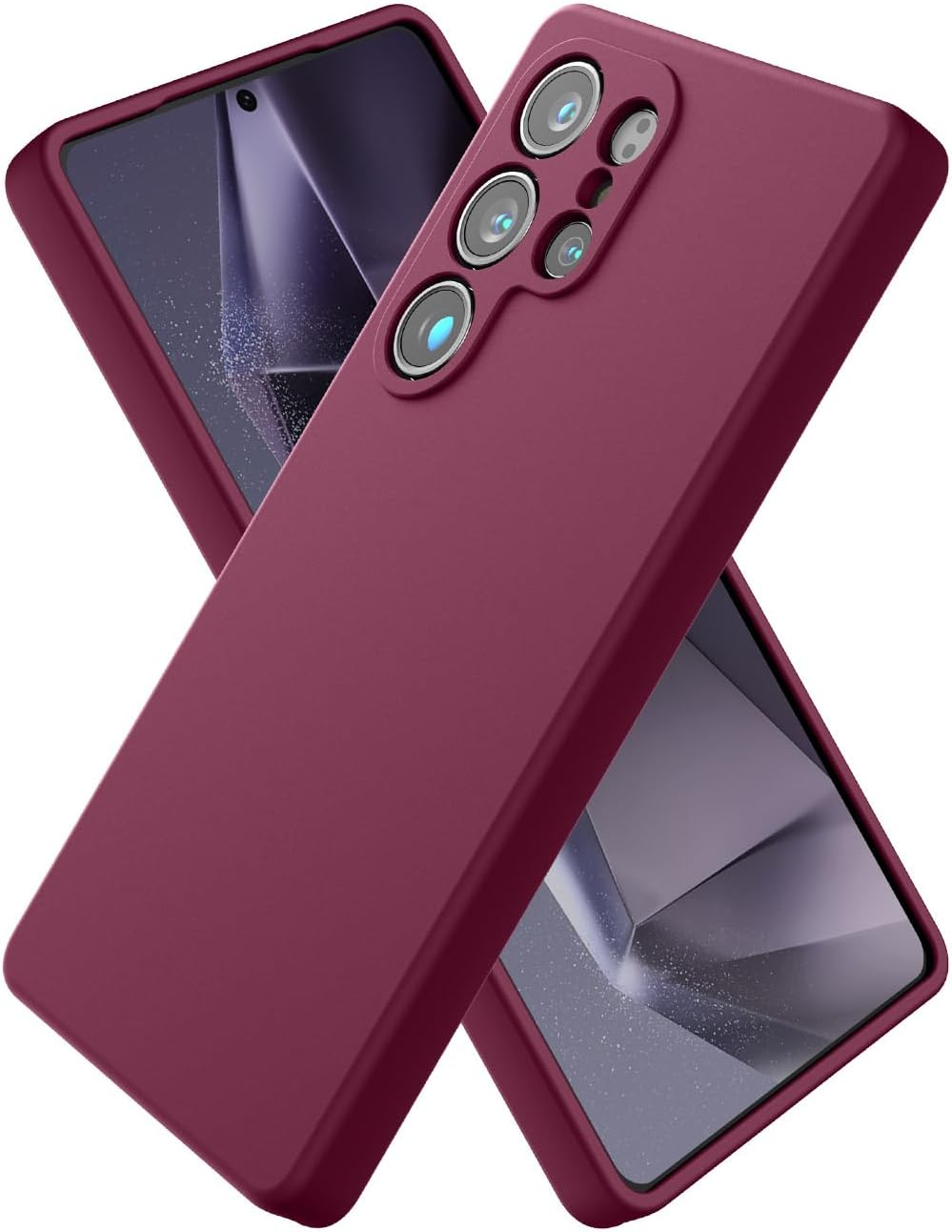 CUZMIGO Silicone Case for Samsung Galaxy S25 Ultra, Soft Slim Liquid Silicone Phone Case with Anti-Scratch Microfiber Lining, Camera Cover Protection with Cute Color Variety, Chalk Pink