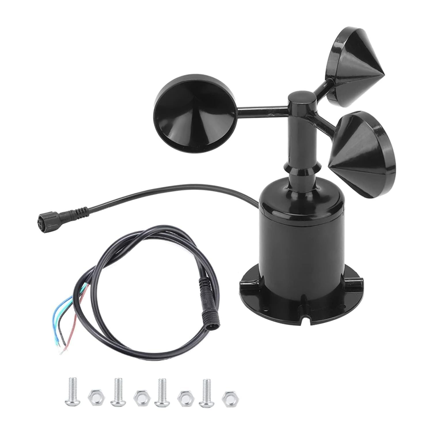 Haofy Digital Anemometer, Anemometer Pulse Wind Speed Sensor, Wind Speed Meter High Precision, Temp, Air Measurement