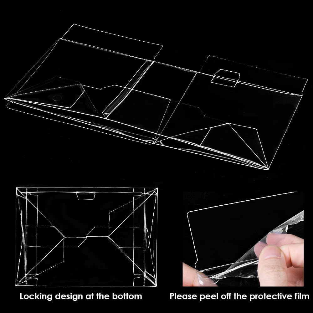 Baskiss 2 Pack Protector Covers for Funko Pop Moments, Ultra Thick 0.5Mm Protector, Clear Pop Case, Acid Free, Crystal Clear Heavy Duty Display Box with Locking Tab (2)