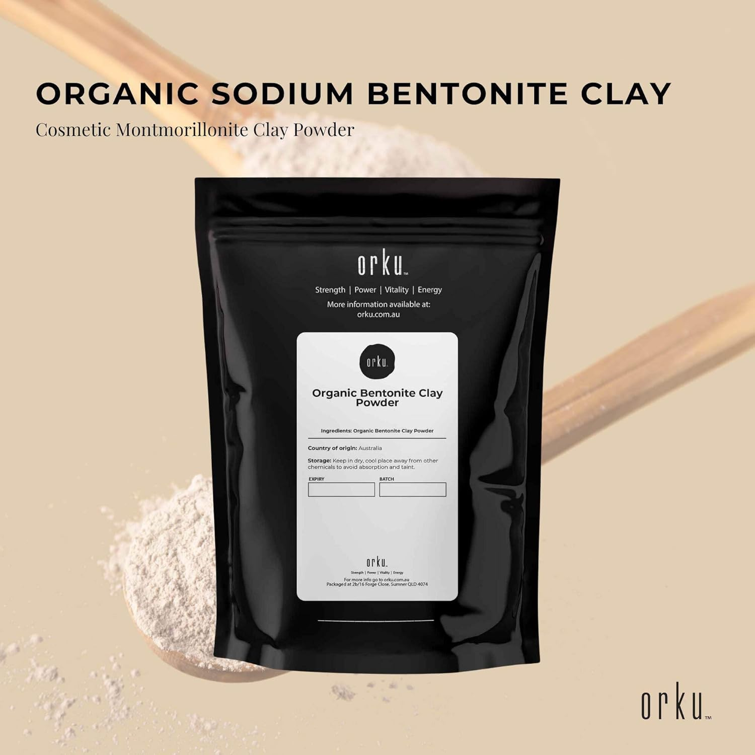 2Kg Organic Sodium Bentonite Clay Powder - Cosmetic Montmorillonite image number 6