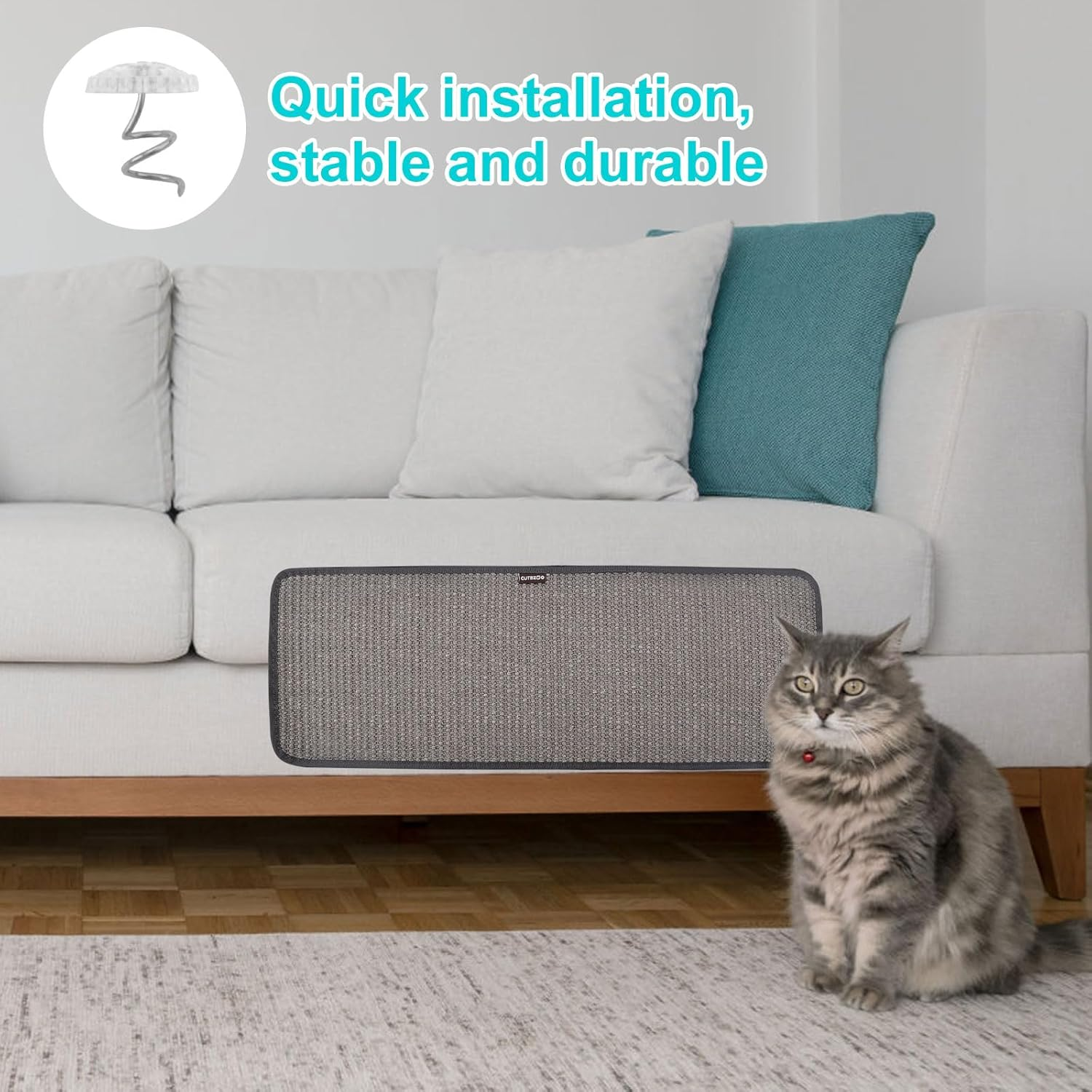 Cat Scratch Protection Cat Scratching Mat Sisal Cat Scratching Mat Scratching Mat for Cats image number 2