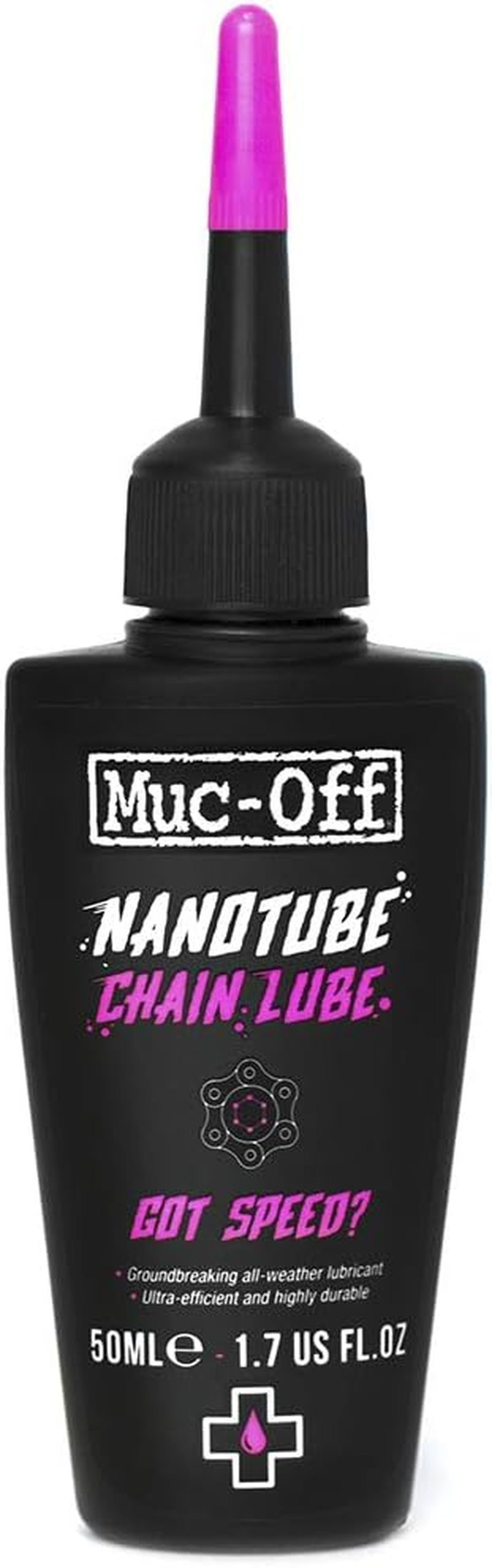 Muc-Off Nanotube Chain Lube, 50 Millilitres - Ultra-Efficient and Highly Durable Bike Chain Lubricant - for Racing Performance in All Weather image number 5