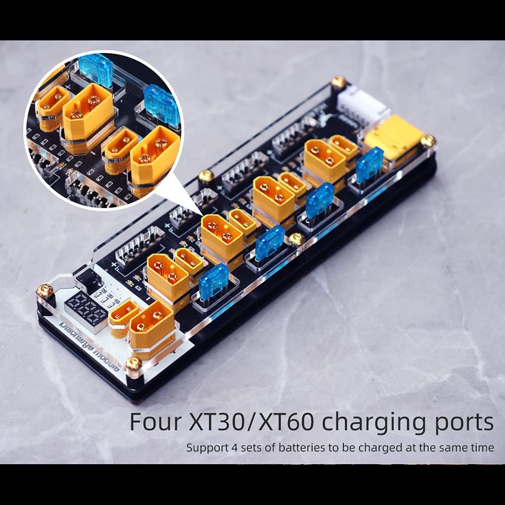 HGLRC Thor Lipo Battery Balance Charger Board Pro 40A XT60 XT30 Plug 2-6S Integrated with Lipo Discharger for IMAX B6 ISDT Q6 Nano HOTA D6 Pro P6 image number 4