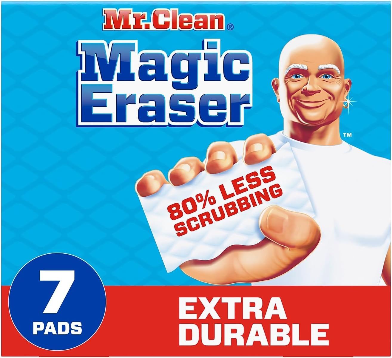 Mr. Clean 69522 Magic Eraser Extra Durable White Scouring Pad, 7/Pack image number 5