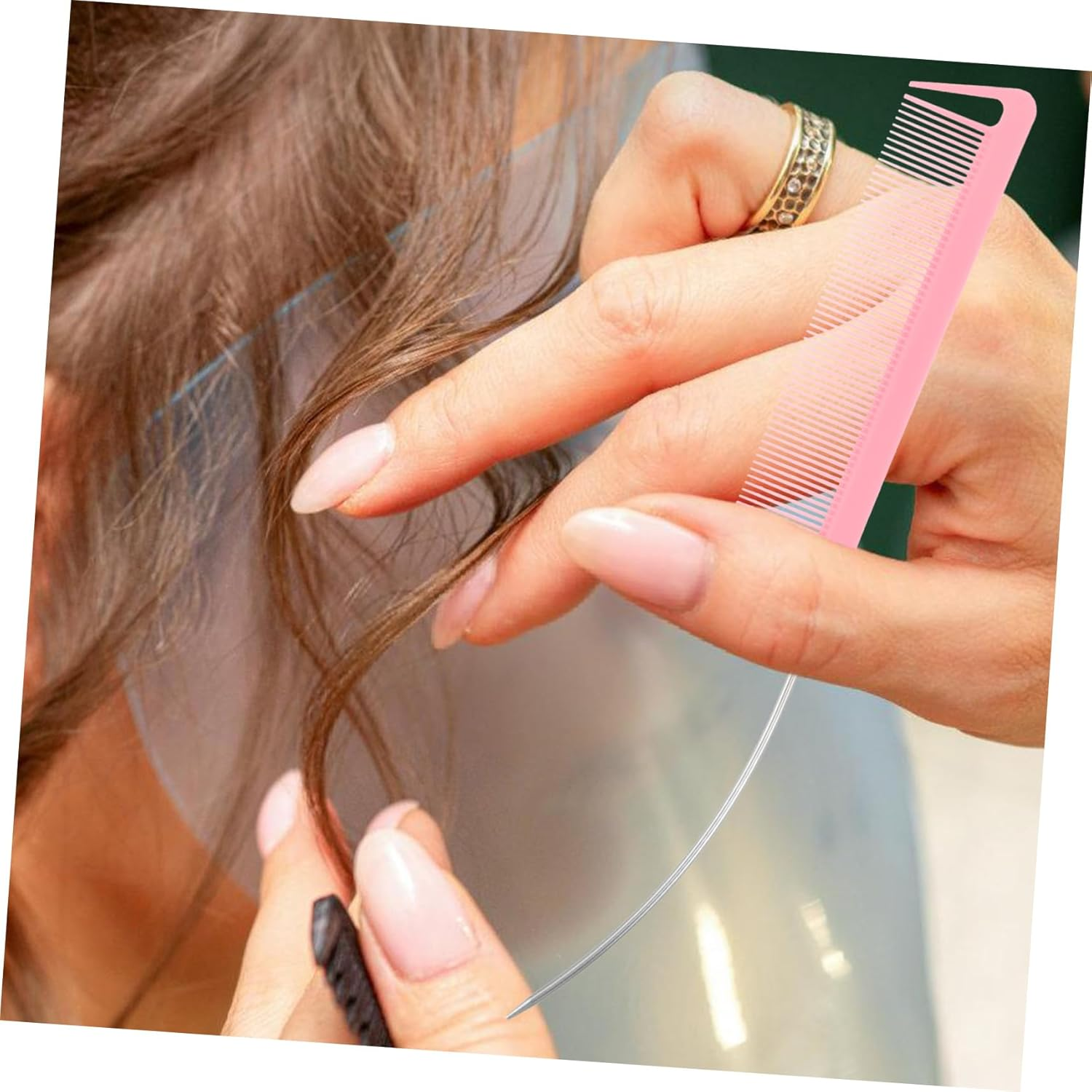 Gogogmee 3Pcs Metal Rat Tail Comb Set for Hair Styling Fine Tooth Pin Tail Combs with Bend Steel Needles for Women for Weaving Highlighting and Teasing image number 2