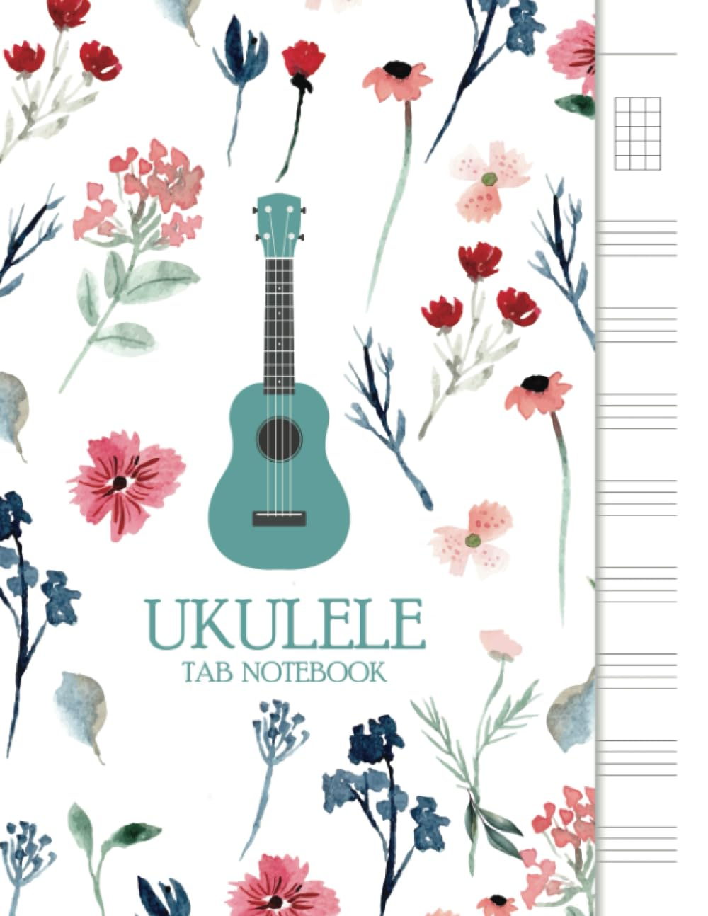Ukulele Tab Notebook: Blank Ukulele Tablature Notebook, 8.5"X11", 110 Pages image number 2