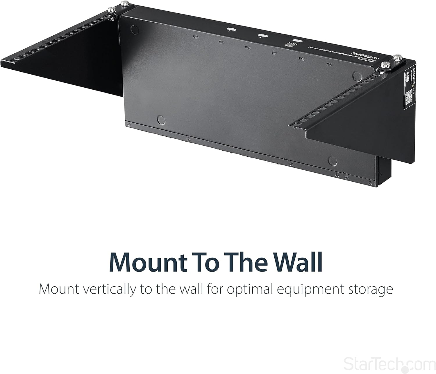 Startech.Com 6U 19" Steel Vertical Rack and Wall Mountable Server Rack, Black (RK619WALLV) image number 3