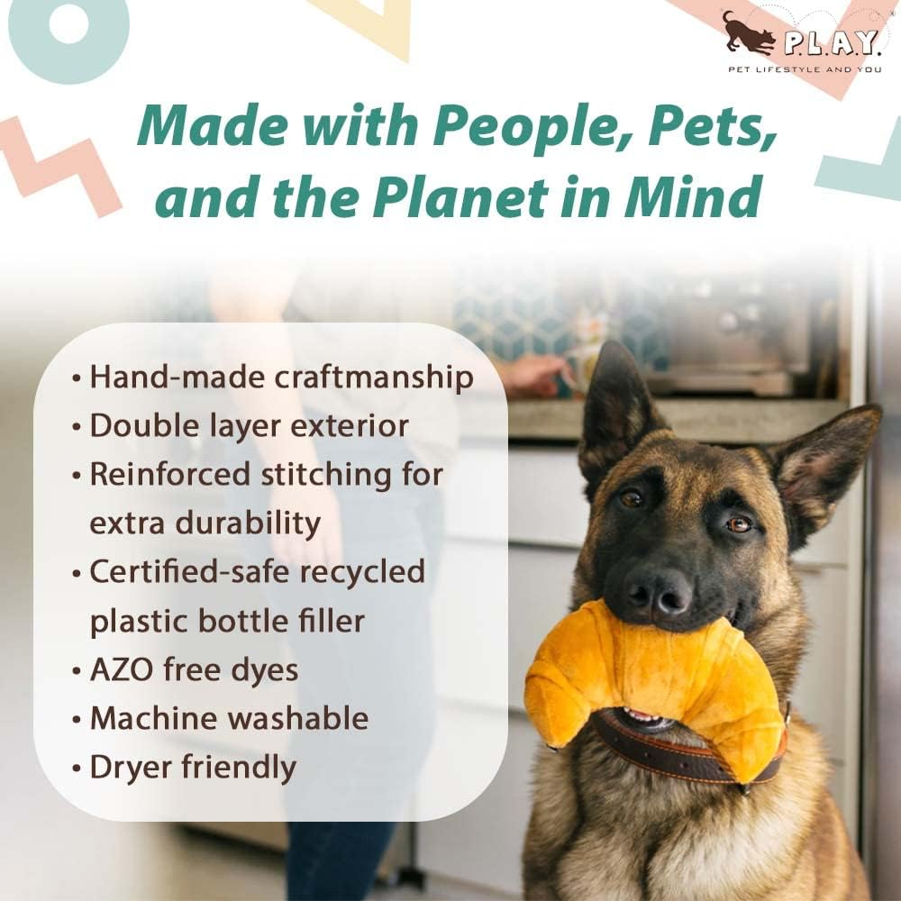 P.L.A.Y Dog Toy_Plush Toy - Croissant_Xs image number 2