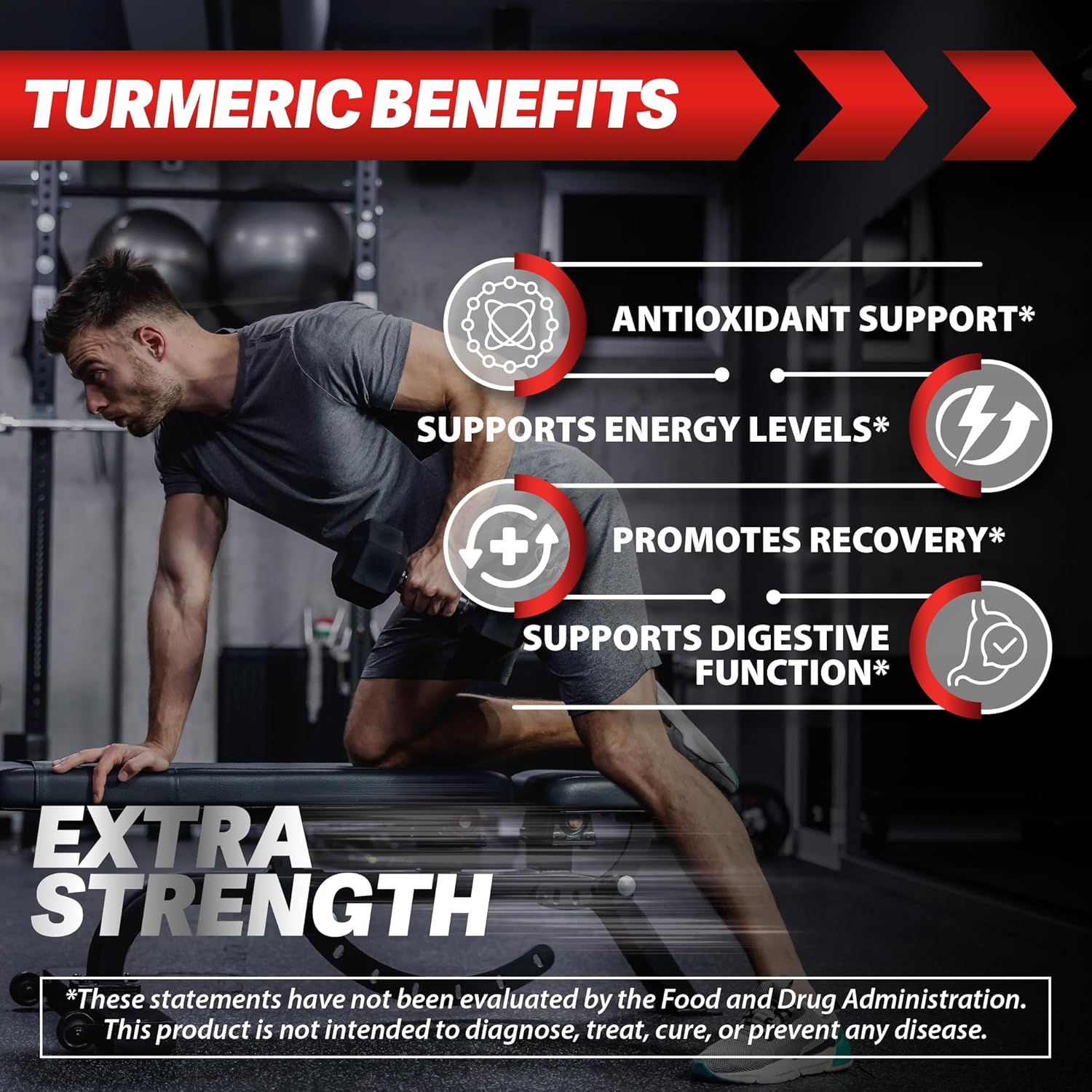 Turmeric Boswellia Extract Supplement - Extra Strength Boswellia Serrata with Turmeric Curcumin - 95% Curcuminoids and 65% Boswellic Acid - Vegan Pills - 60 Tumeric Caps image number 1