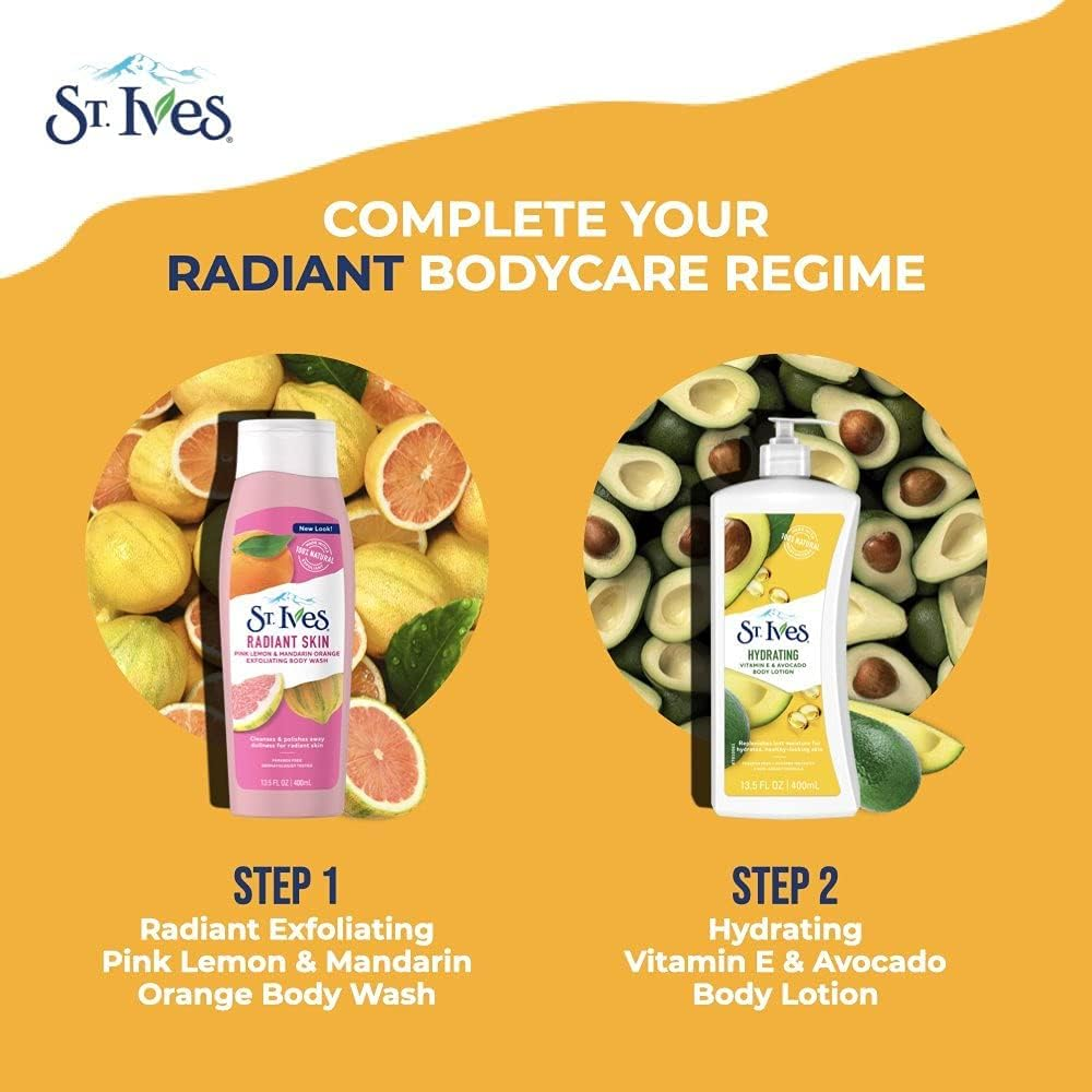St Ives Body Lotion 21 Ounce Daily Hydrating (621Ml) (2 Pack) image number 2