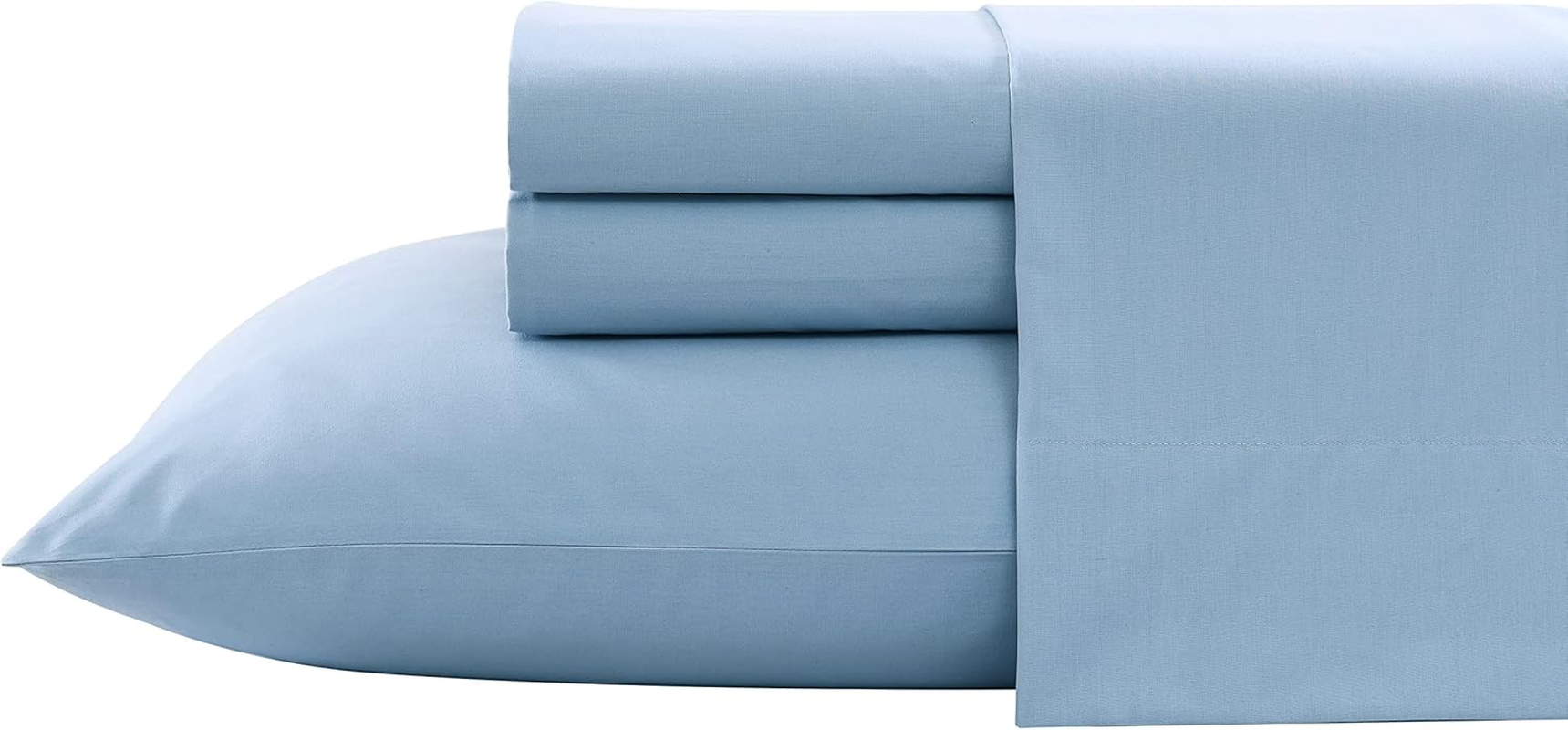 Nautica- Full Sheet Set, Cotton Percale Bedding Set, Crisp & Cool, Lightweight & Breathable (Harmead Navy, Full)