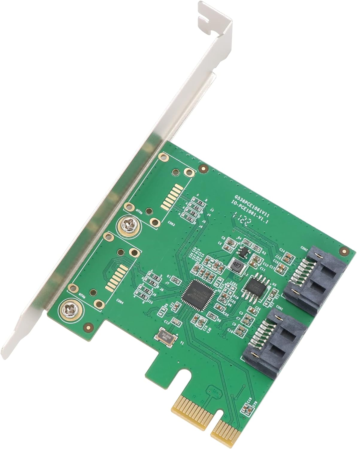 M.2 to SATA3.0 Controller Card, 5-Port SATA III 6Gbps Expansion Cards, Supports SSD and HDD, Compatible with Windows/Linux/Mac OS, M2-SATA-5P-N1