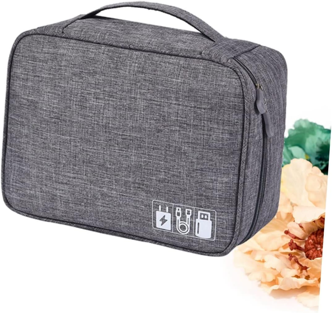 DOITOOL Electronics Bag Organiser Cable Carrying Case Electronics Accessories Organizer Soft Inner Pouch for Data Cables U Disk Power Bank image number 2