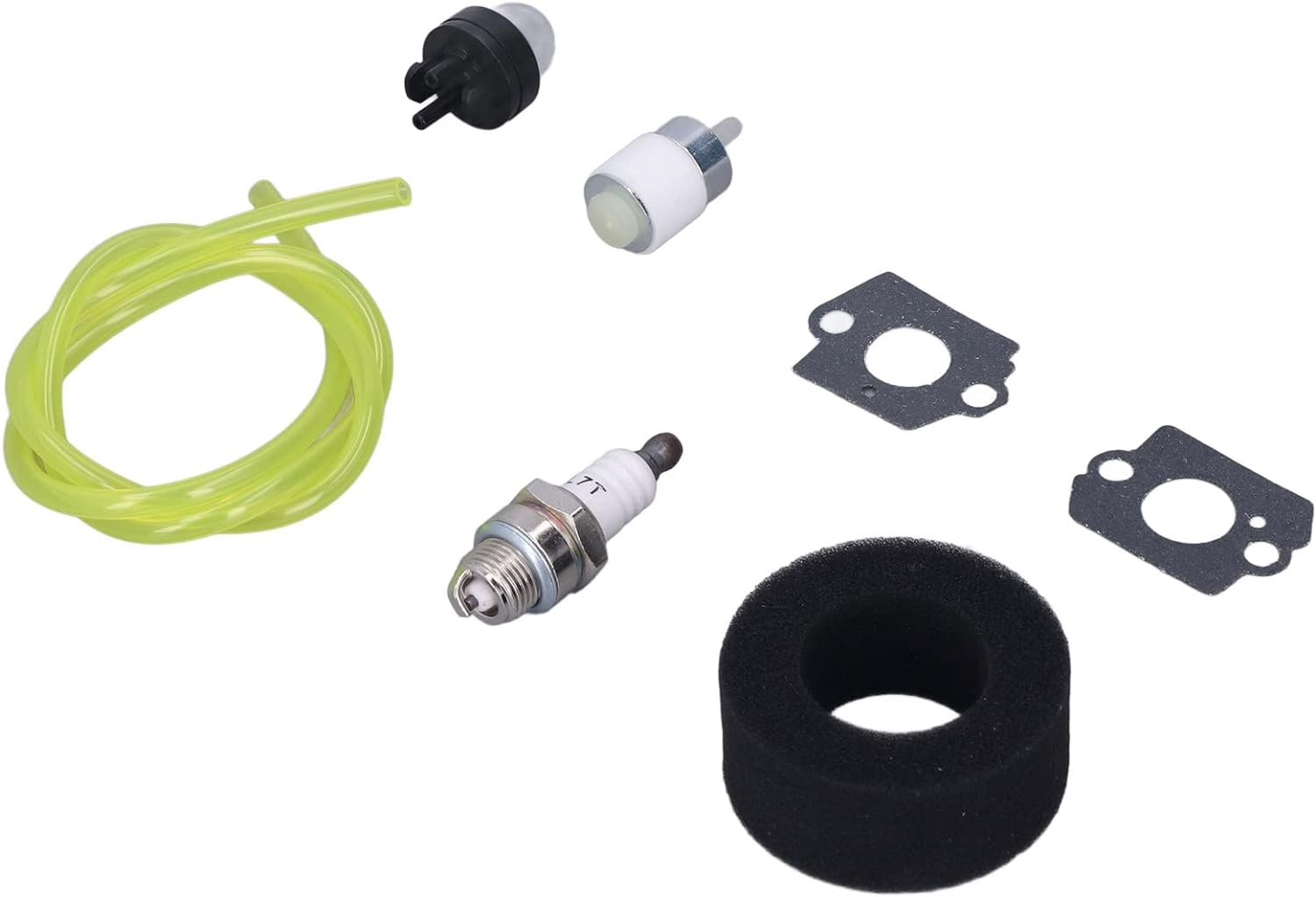 Trimmer Tune up Kit for Bolens BL410 BL100 BL150 BL250, Engine Maintenance Set with Air Filter, Fuel Line, Bulb, Spark Plug, Carburetor Gaskets image number 1