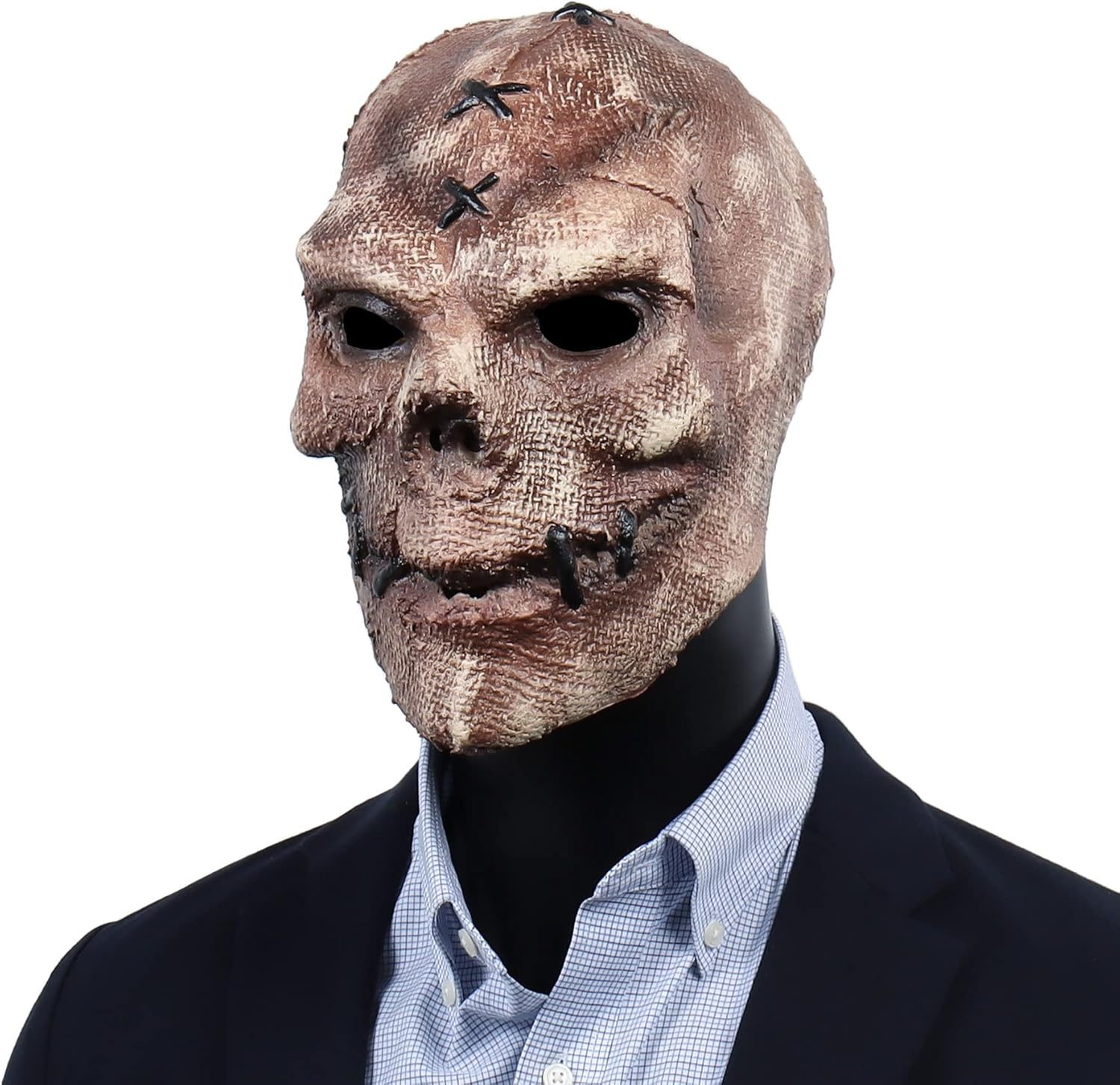 Vmonke Creepy Full Head Skull Mask Halloween Scary Latex Helmet for Cosplay Party Props image number 1