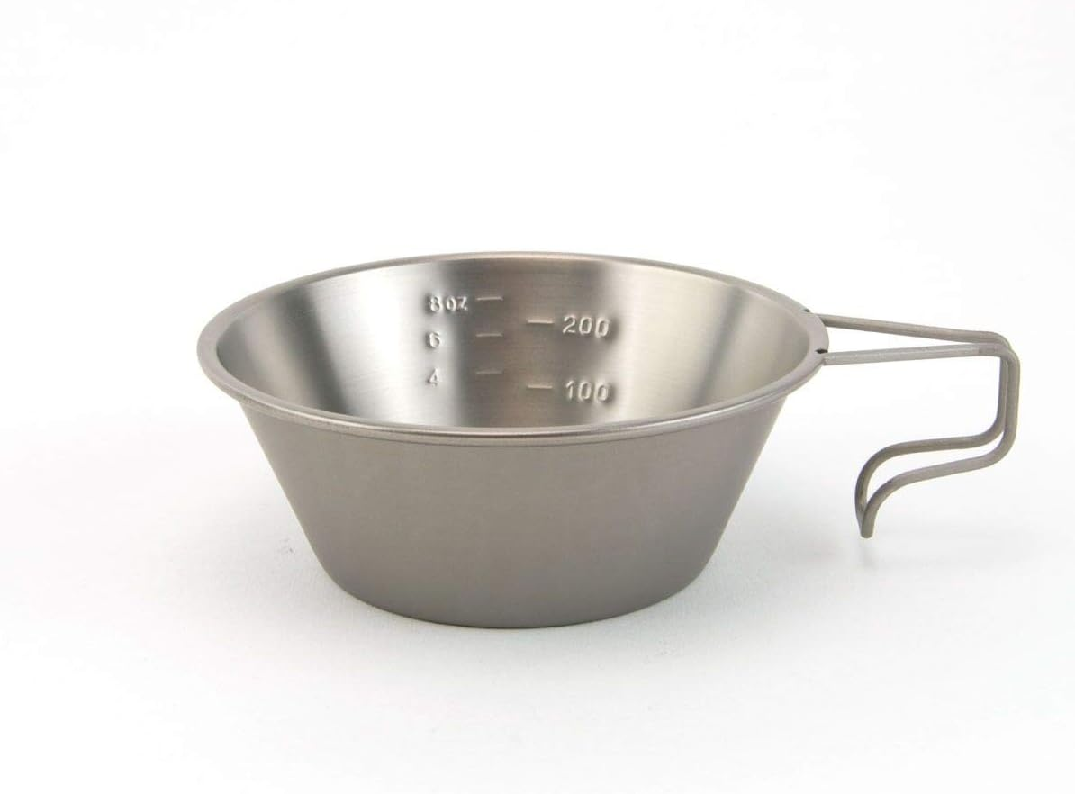 Snow Peak Ti-Backpackers Cup - Sturdy and Durable - Cooking and Measuring - 4.8 X 1.75 In image number 4