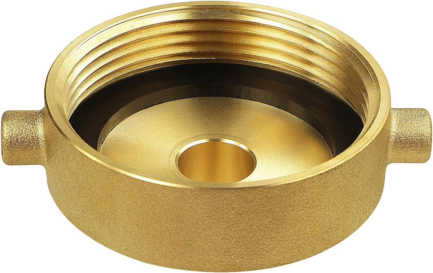NOVINO Fire Hydrant Hose Adapter 2-1/2" NST/NH Female X 3/4" GHT Male, Brass Fire Hydrant Adapter to Garden Hose image number 3