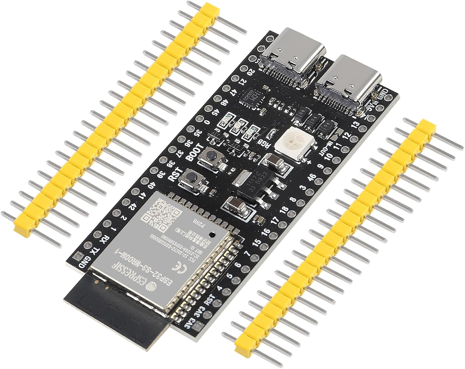 DWEII 2PCS Esp32-S3-Devkitc-1-N16R8 ESP32-S3 Development Board Wi-Fi + BLE MCU Module Integrates Complete Wi-Fi and BLE Functions for Arduino image number 4
