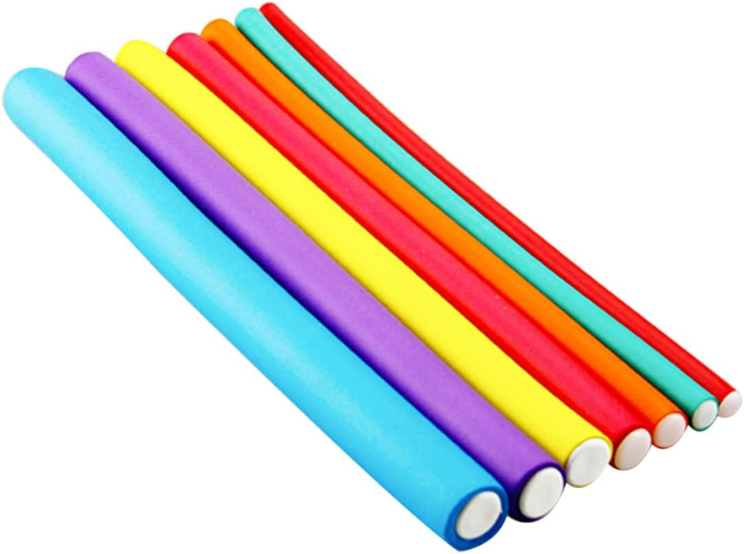 WOFASHPURET 20Pcs Jumbo Curlers Hair Curler Cold Wave Hair Rollers Multifunction Spiral Curls Stick Random Color image number 3