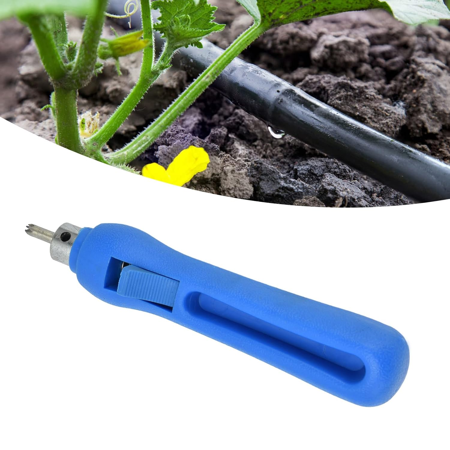 Drip Irrigation Hole Punch, Watering System Tubing Punch Plastic Stainless Steel 3Mm Dripper Holes Punchers for Dropper Pipe Line Opening Emitter Insertion Drip Sprinkler Systems Outdoor image number 2