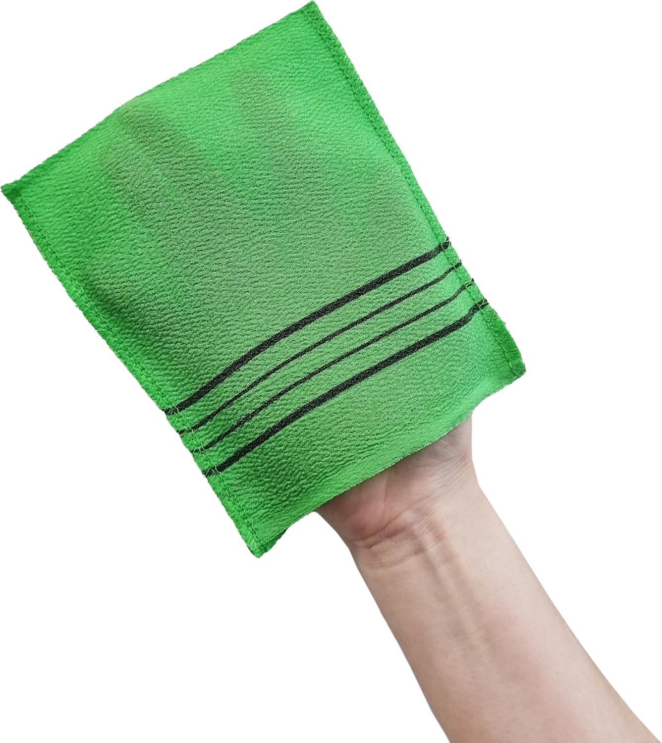 Xenoz Korean Exfoliating Washcloth 20 Pcs &ndash; Body Scrub Mitts for Bath & Shower | Gentle Korean Spa Exfoliator for Smooth Skin | Reusable Towel | Made in Korea image number 4