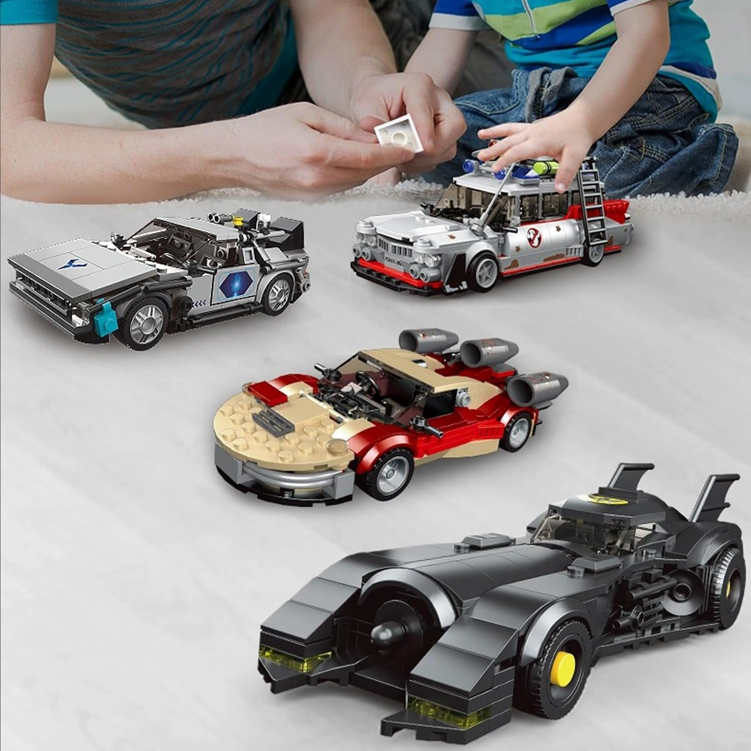 Mould King Batmobile Model Car Building Kit, 27018 Batman Car Building Blocks, STEM Vehicle Toy for Adults and Kids 8+, 409 PCS image number 6