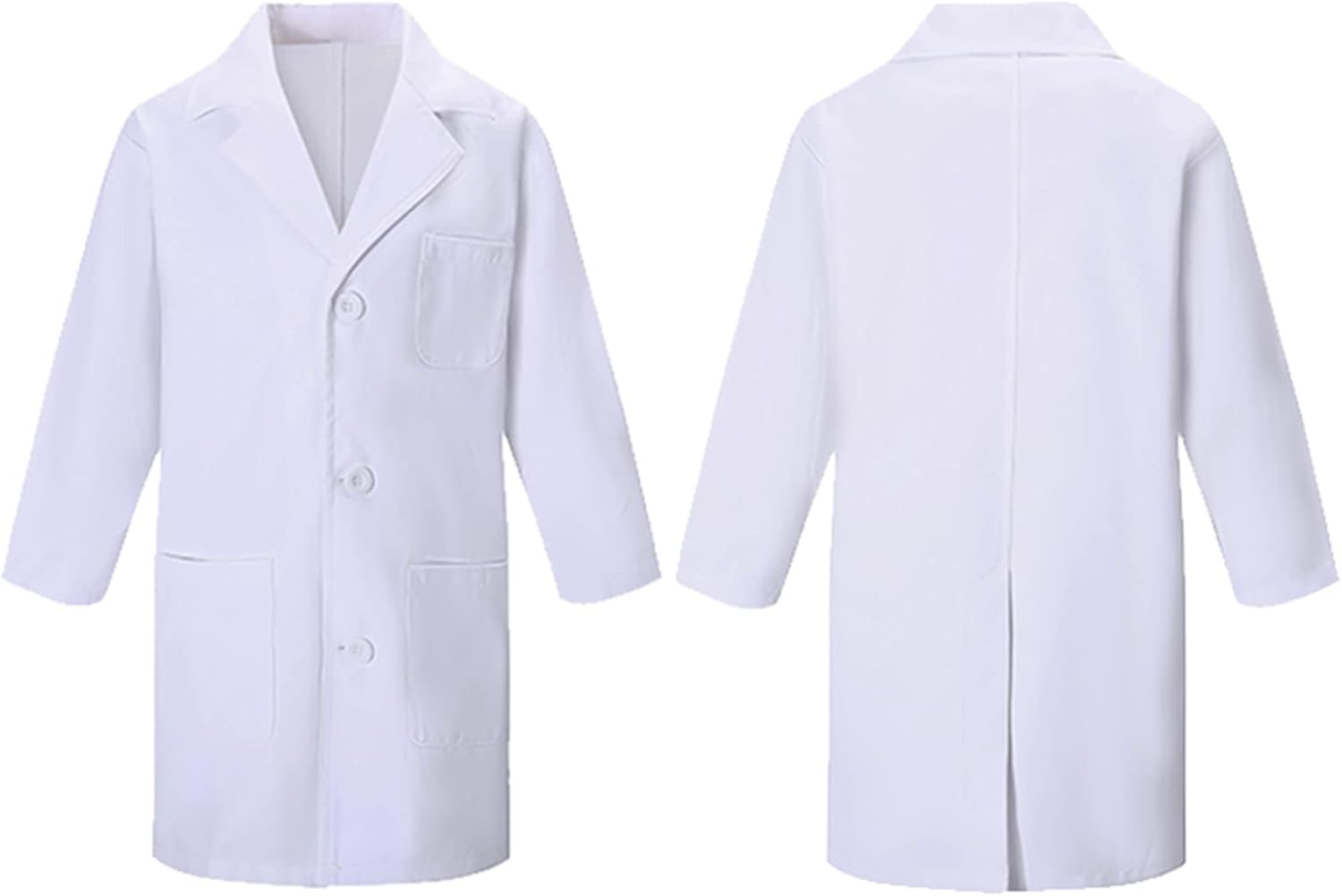 TOGROP 4Pcs Doctor Scientist Lab Costume for Kids Role Play Thick White Coat Birthday Party Gift 2-12 Years image number 6