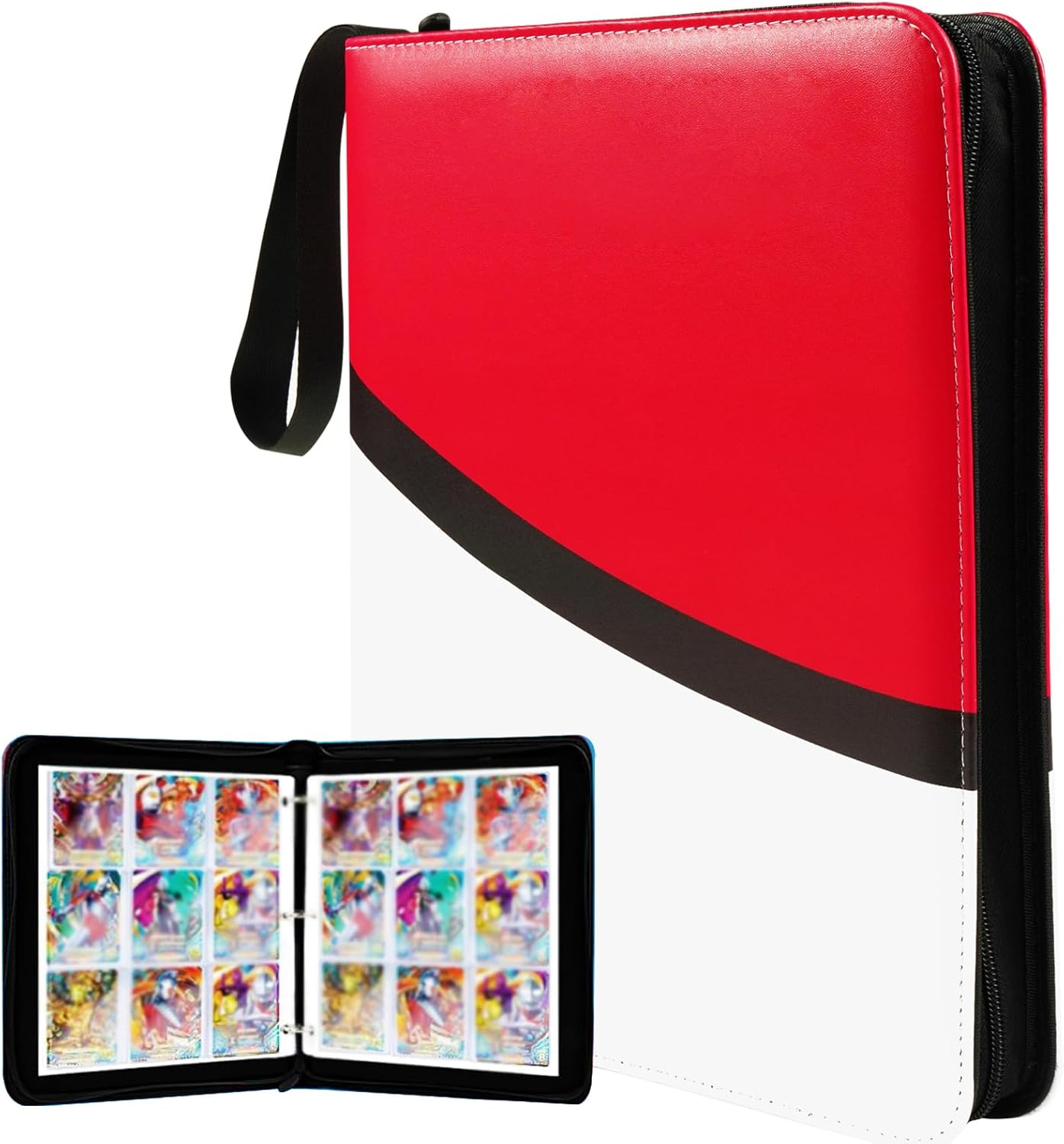 900 Pockets Card Binder, 9 Pocket Trading Card Holder, Cards Albums with 50 Removable Sleeves, Card Binder for 900 Cards image number 4