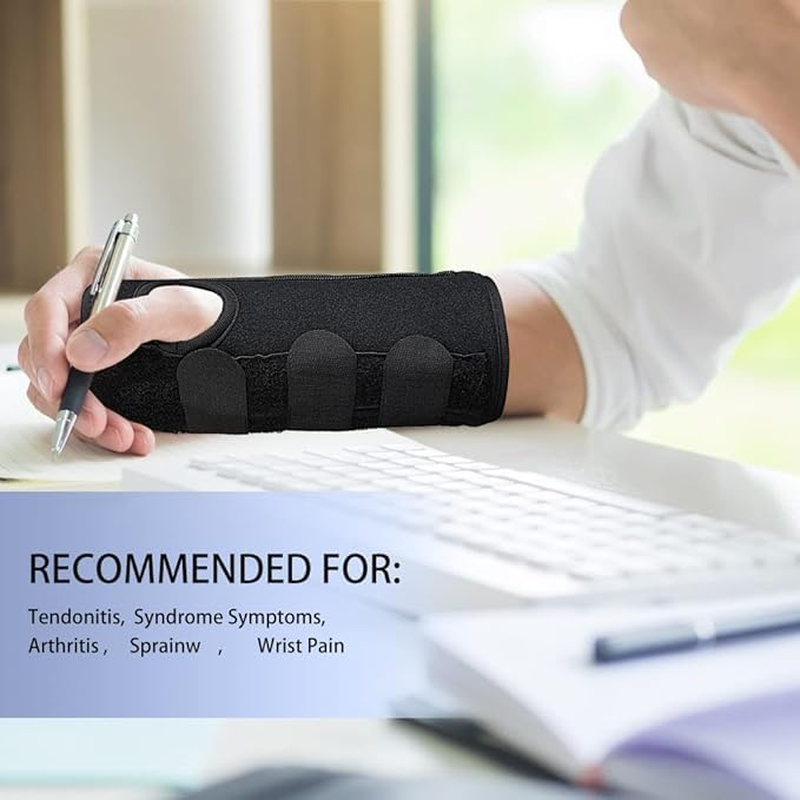 Carpal Tunnel Splint, Night Sleep Wrist Brace Adjustable Arm Hand Support for Tendonitis, Arthritis,Injuries,Wrist Pain,Sprain (Left Hand)