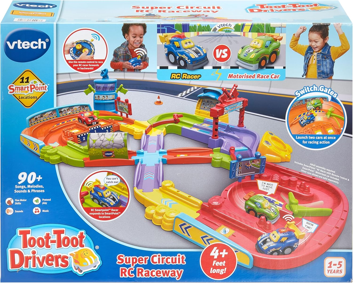 Vtech Toot-Toot Drivers Super Circuit RC Raceway - Toot-Toot Drivers, Kid'S RC Raceway Set - 570003 - Multicolour image number 1