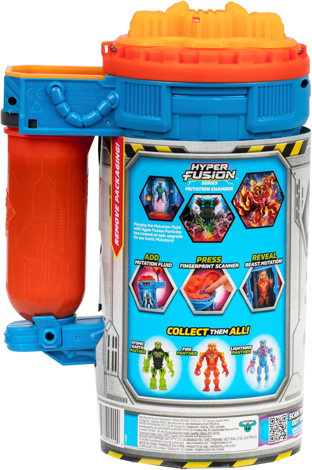 Mrbeast Lab Hyper Fusion Mutators - the Fire Panther, Experiment & Create, Add Mutation Fluid, Press the Fingerprint Scanner & Reveal the Panther, over 20 Points of Articulation, Collect All 3 image number 3