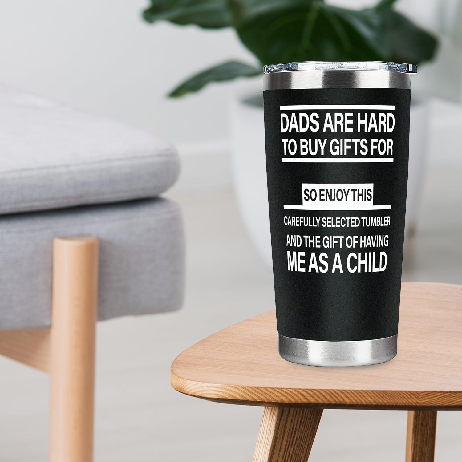 Father'S Day Birthday Christmas Tumbler for Dad from Daughter Son,Dad Tumbler Gifts,Dad Travel Coffee Mug, Dad Drinking Cup, Vacuum Insulated Stainless Steel Tumbler 20Oz image number 2
