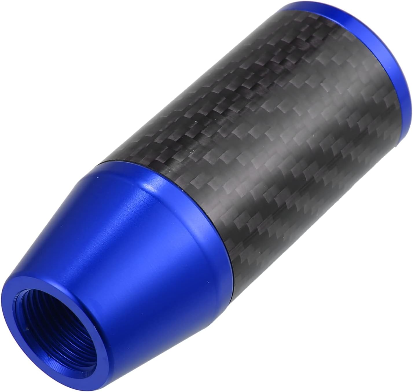 X AUTOHAUX Automatic Manual Gear Stick Shift Knob Transmission Gear Lever Stick Shifter Handle Carbon Fiber Pattern Blue