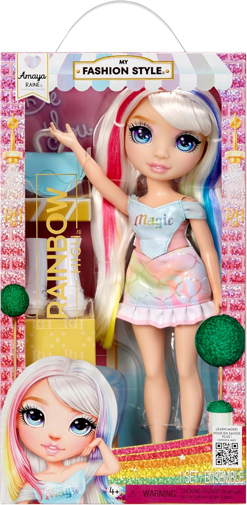 Rainbow High My Fashion Style - Violet - Purple 27Cm Fashion Doll with Statement Outfit, Stylish Handbag, Fun Toy Present for Girls, Suitable for Children Ages 4-12 Years