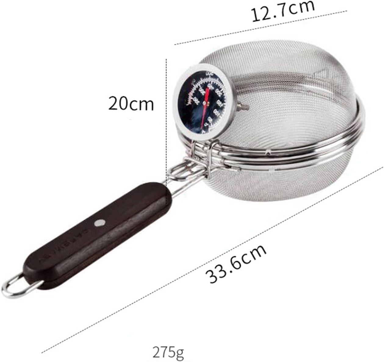 Cozioz Coffee Roasting Kit - Stainless Steel Hand Net with Thermometer for Home Bean & Tea Roasting image number 2
