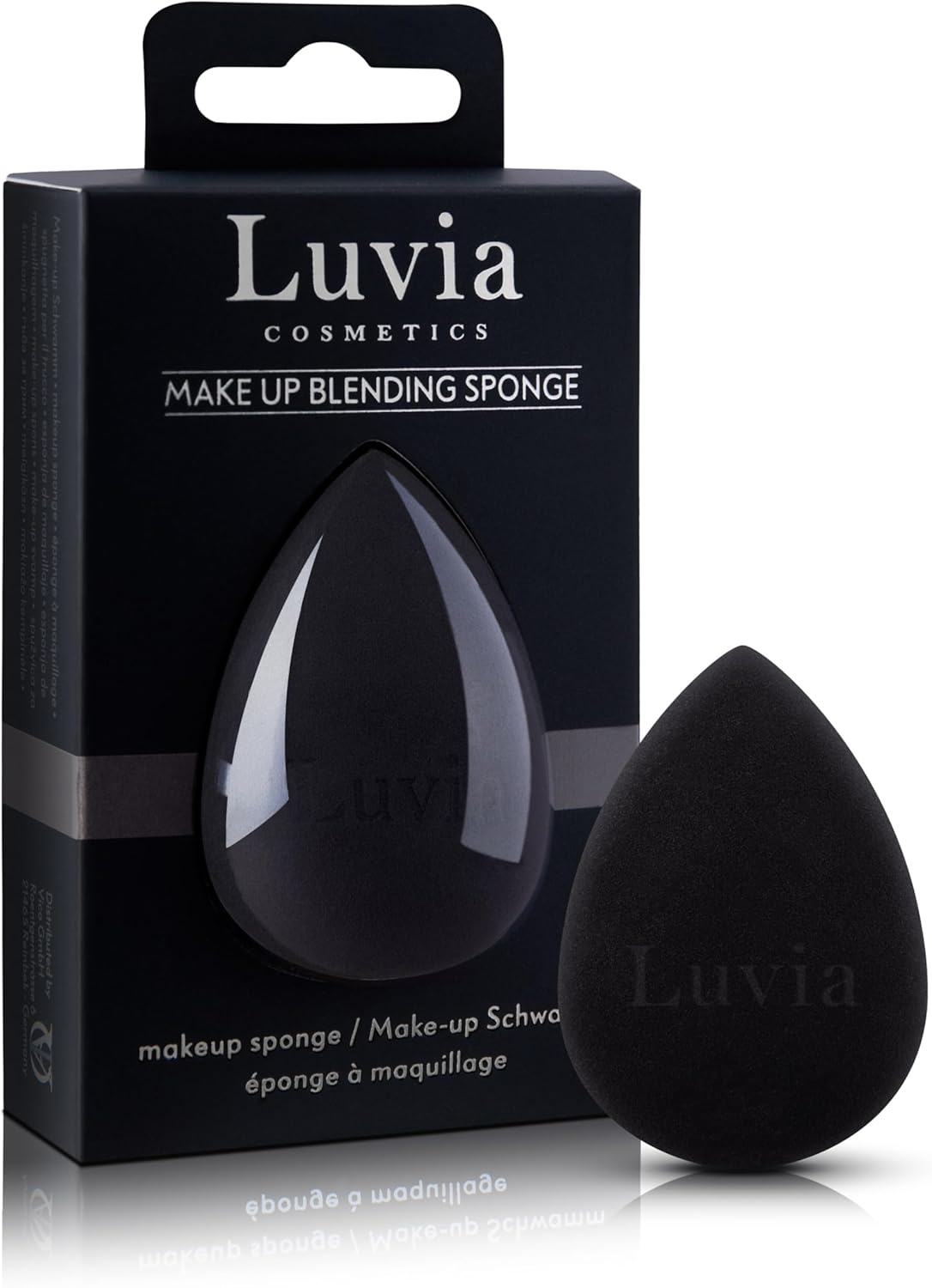 Luvia Beauty Blender Sponge - Make-Up Egg - Extra Soft Blending Sponge - in Timeless Black - Cosmetic Sponge image number 4