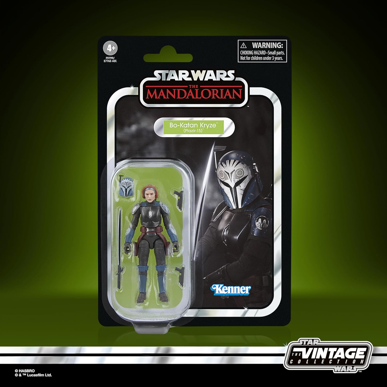 Star Wars the Vintage Collection Bo-Katan Kryze (Plazir-15), Star Wars: the Mandalorian 3.75 Inch Collectible Action Figure image number 4