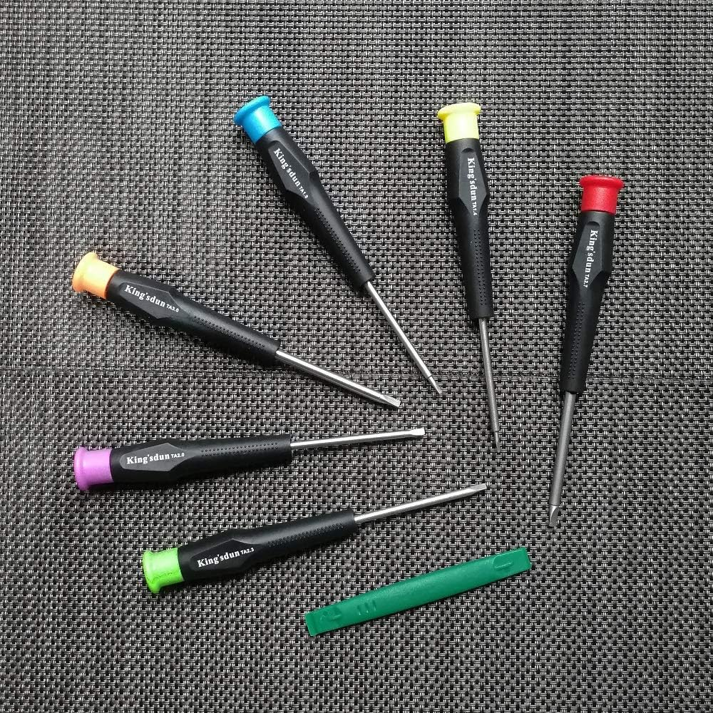 Full Triangle Head Screwdriver Set for Electronic Toys, 7-Piece Triangle Security Screws Driver Tool Kit for Thomas Mcdonald'S Toy Series Repair Battery Disassemble - Toys Triangle Driver Set image number 6