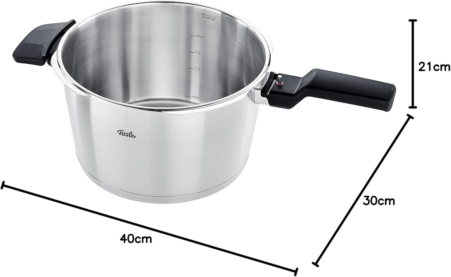 Fissler Vitaquick Premium Pressure Cooker 22Cm/4.5L, Made in Germany, Reduce Cooking Time by up to 70%, Retain Nutrients and Flavours, German Engineered Safety Controls image number 6