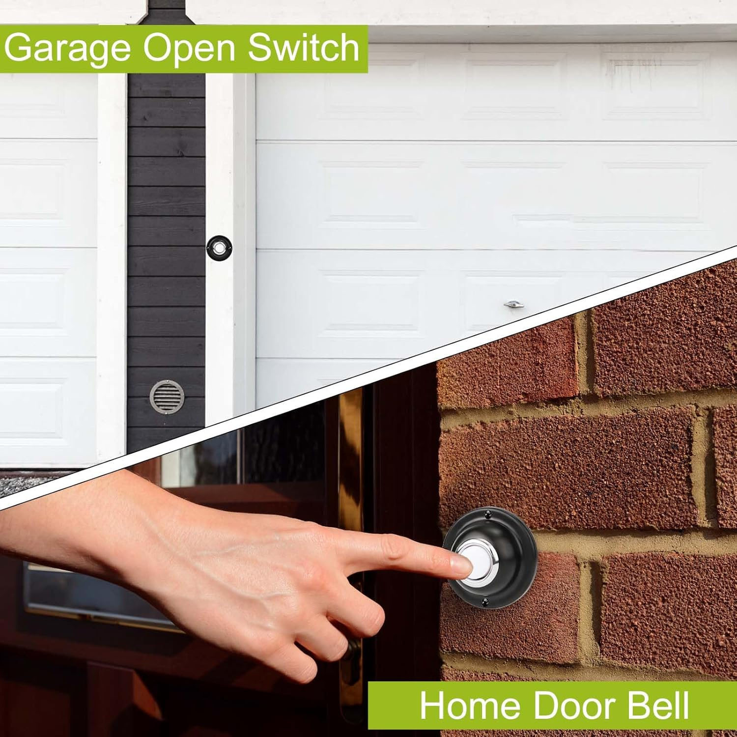 Metal Lighted Doorbell Push Button, round Led Lighted Door Bell Button with Screws Wall Mounted Doorbell Switch Doorbell Button Replacement for Most Doorbell Door Chime image number 5