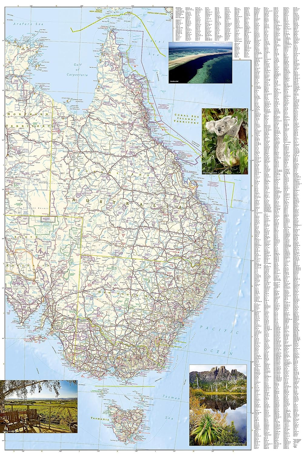 Australia Map: Travel Maps International Adventure Map: 3501