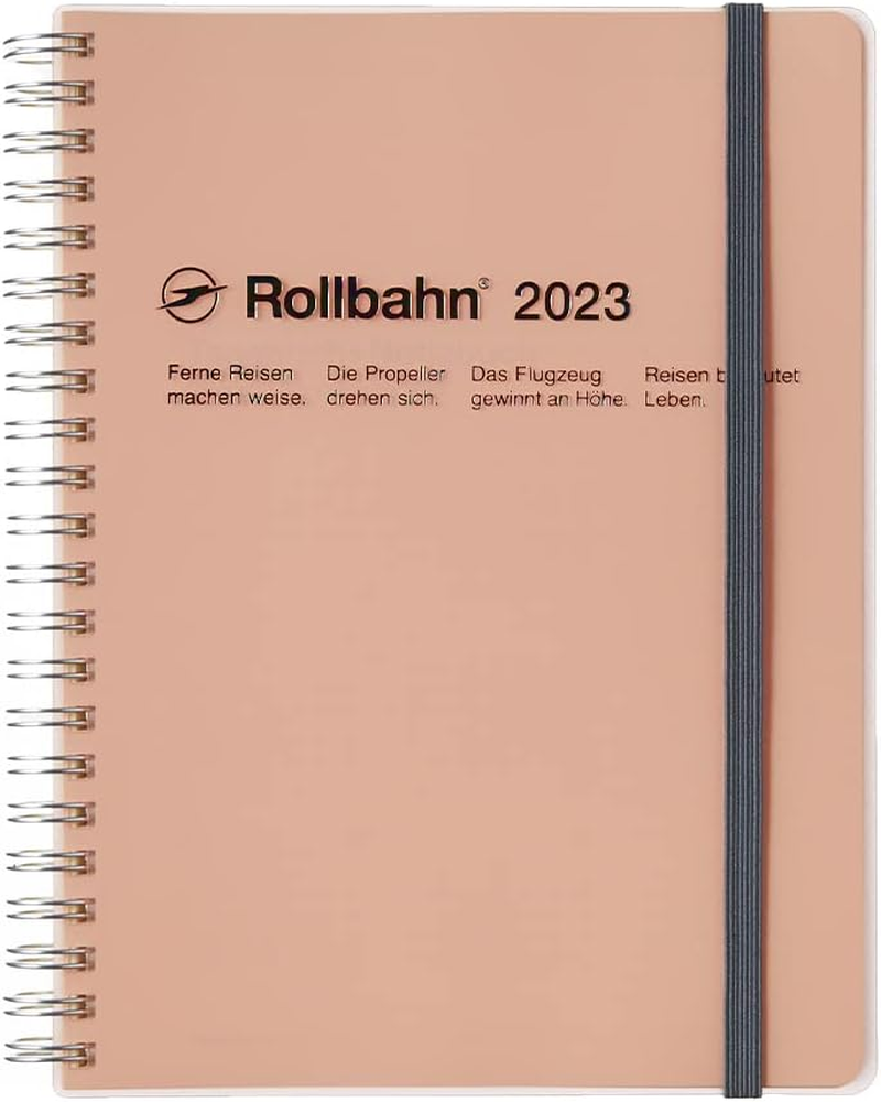 Rollbahn Spiral-Bound Diary Clear A5 Clear