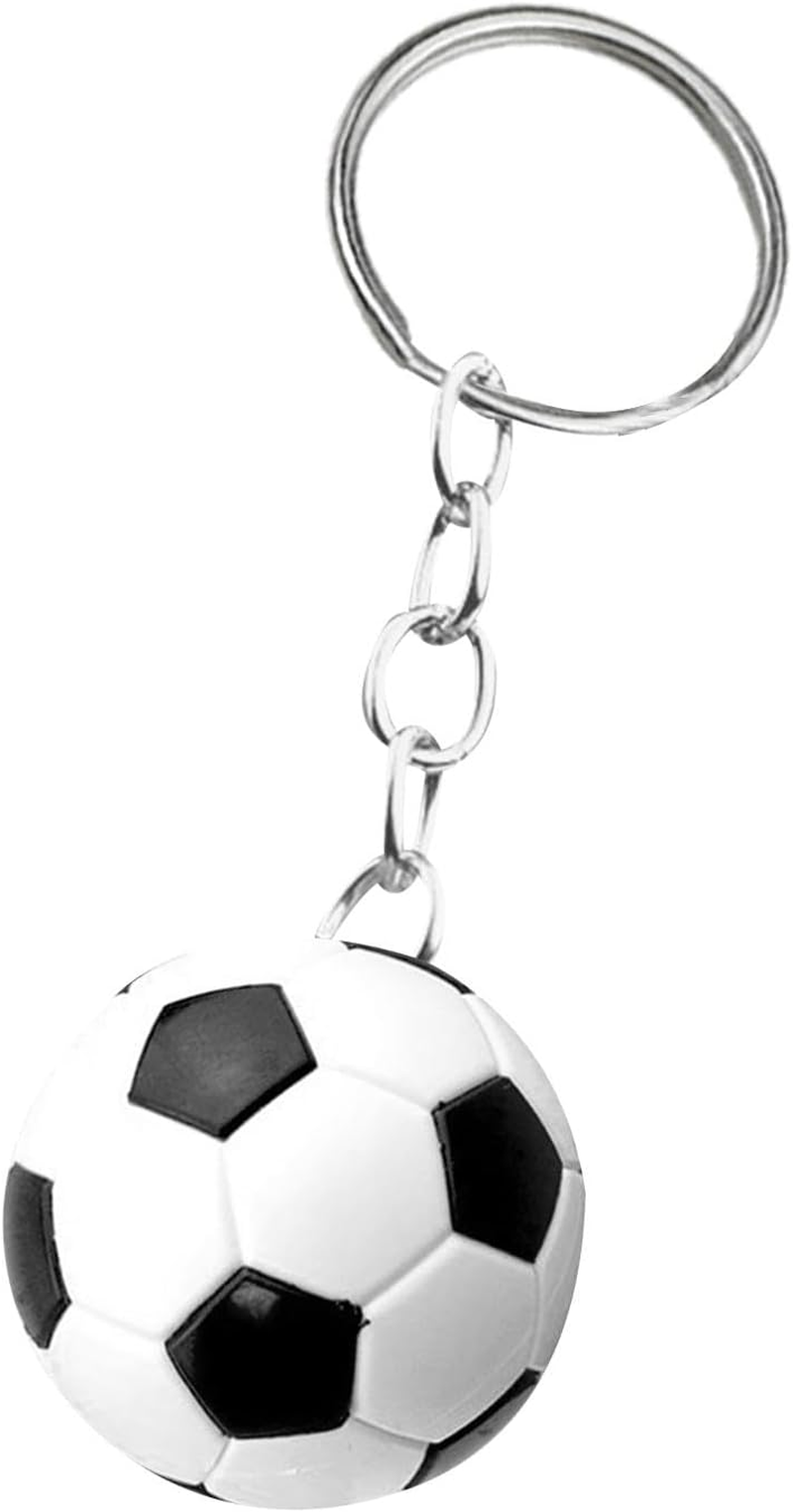 Sports Theme Key Chains,Tennis Keychains | Tiny Sport Keychains Soccer Football Keyring for Parties Favors School Reward